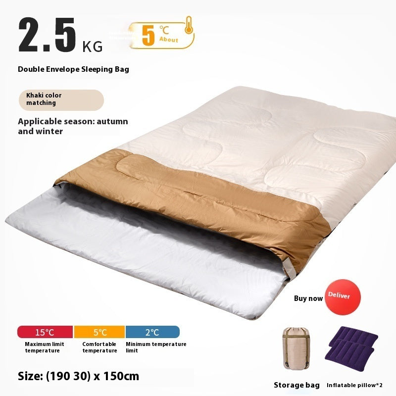 Double Sleeping Bag Adult Outdoor Camping: The Perfect Companion for Your Adventures